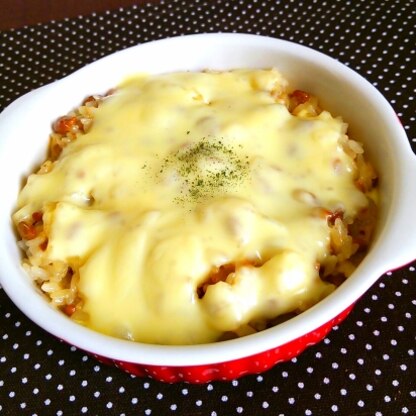 納豆マヨチーズ好きにはたまらんドリア♡レシピ一目惚れで美味しいと確信!!やっぱり美味しかったぁ♪ヽ(´▽｀)/これは絶対にまた作ります(*^ー^)ノ♪